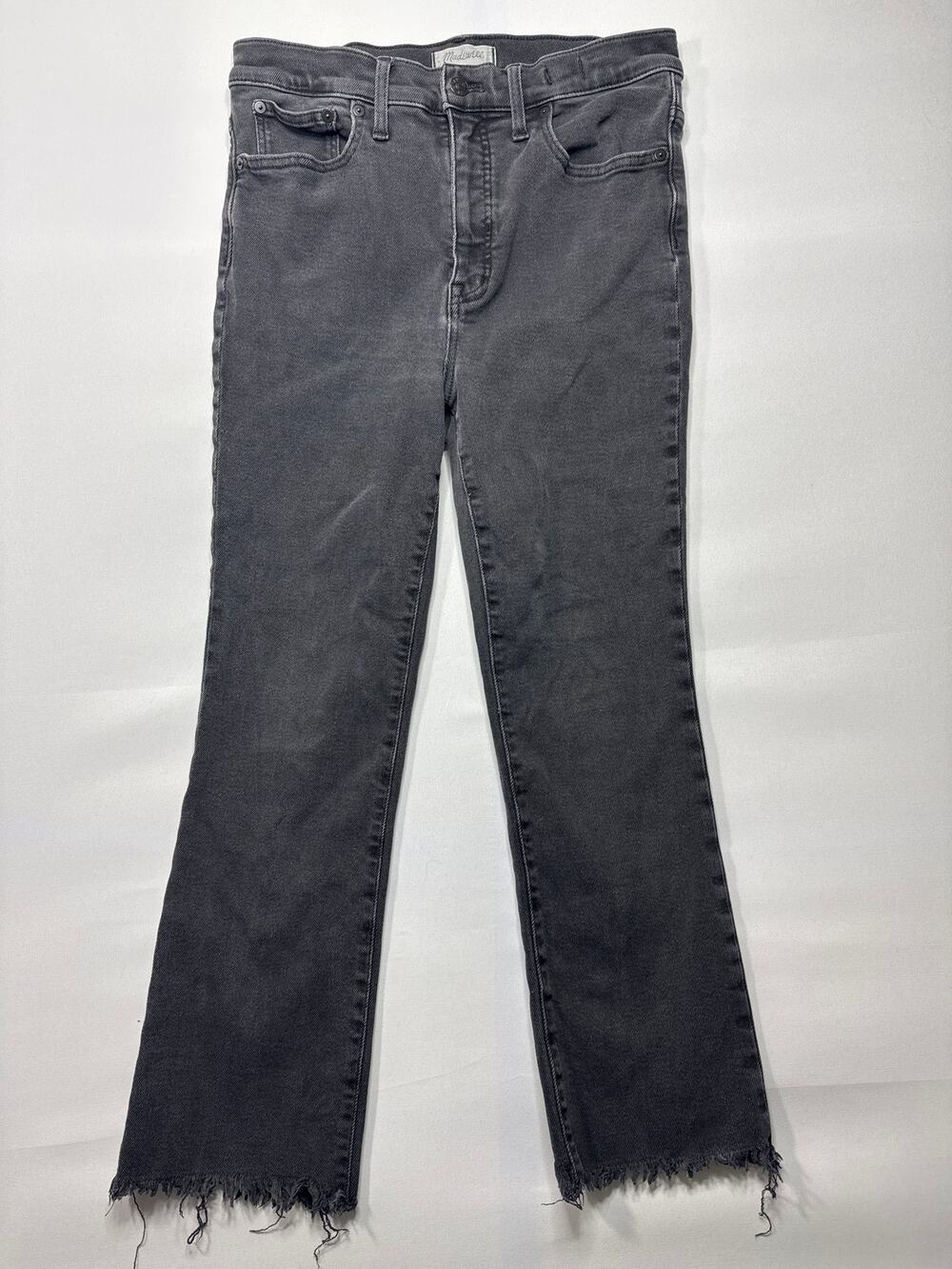 Madewell Women's Raw Hem Cali Demi-Boot Gray Jeans - Size 30 (30x24.5)*